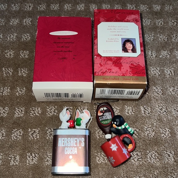Vintage Hallmark Keepsake Hersheys Cocoa Ornament Bundle - Picture 3 of 4